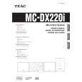 TEAC MCDX220I Owners Manual TEAC MCDX220I Owners Manual