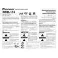 PIONEER BDR-101 Owners Manual PIONEER BDR-101 Owners Manual