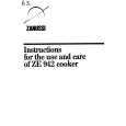 AEG ZE942 Owners Manual AEG ZE942 Owners Manual