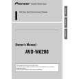 PIONEER AVD-W6200 Owners Manual PIONEER AVD-W6200 Owners Manual