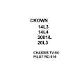 CROWN TV84 CHASSIS Service Manual CROWN TV84 CHASSIS Service Manual