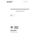 SONY MZR4ST Owners Manual SONY MZR4ST Owners Manual