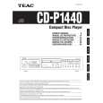 TEAC CD-P1440 Owners Manual TEAC CD-P1440 Owners Manual