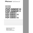 PIONEER PDP-50MXE11 Owners Manual PIONEER PDP-50MXE11 Owners Manual