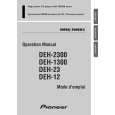 PIONEER DEH-23/XIN/UC Owners Manual PIONEER DEH-23/XIN/UC Owners Manual