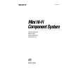 SONY MHC-3500 Owners Manual SONY MHC-3500 Owners Manual