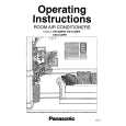 PANASONIC CW-120FR Owners Manual PANASONIC CW-120FR Owners Manual