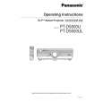 PANASONIC PTD5500U Owners Manual PANASONIC PTD5500U Owners Manual