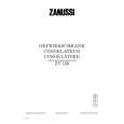 ZANUSSI ZV120 Owners Manual ZANUSSI ZV120 Owners Manual