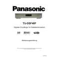 PANASONIC TUDSF40P Owners Manual PANASONIC TUDSF40P Owners Manual