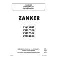 ZANKER ZKC170A Owners Manual ZANKER ZKC170A Owners Manual
