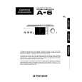 PIONEER A-6 Owners Manual PIONEER A-6 Owners Manual
