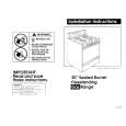 WHIRLPOOL FGP357YL0 Installation Manual WHIRLPOOL FGP357YL0 Installation Manual