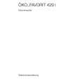 AEG FAV429 I D Owners Manual AEG FAV429 I D Owners Manual