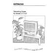 HITACHI C1714T Owners Manual HITACHI C1714T Owners Manual