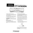 PIONEER CT-W900R Owners Manual PIONEER CT-W900R Owners Manual