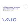 SONY PCG-NV209 VAIO Software Manual SONY PCG-NV209 VAIO Software Manual