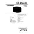 SONY ICFCS660L Service Manual SONY ICFCS660L Service Manual