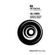 HITACHI IA-1200 Owners Manual HITACHI IA-1200 Owners Manual