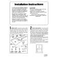 WHIRLPOOL RH123 Installation Manual WHIRLPOOL RH123 Installation Manual