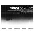 YAMAHA MX-35 Owners Manual YAMAHA MX-35 Owners Manual