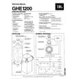 JBL GHE1200 Service Manual JBL GHE1200 Service Manual
