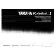 YAMAHA K960 Owners Manual YAMAHA K960 Owners Manual