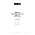 ZANUSSI WJE1207 Owners Manual ZANUSSI WJE1207 Owners Manual