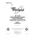 WHIRLPOOL SF3040SRW5 Parts Catalog WHIRLPOOL SF3040SRW5 Parts Catalog