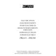 ZANUSSI ZBQ631W Owners Manual ZANUSSI ZBQ631W Owners Manual