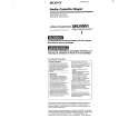 SONY WM-FX551 Owners Manual SONY WM-FX551 Owners Manual