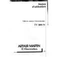 ARTHUR MARTIN ELECTROLUX TV3800N Owners Manual ARTHUR MARTIN ELECTROLUX TV3800N Owners Manual