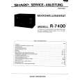 SHARP R-7400 Service Manual SHARP R-7400 Service Manual