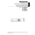 PANASONIC PTLB20NTU Owners Manual PANASONIC PTLB20NTU Owners Manual