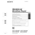 SONY MDXC6400R Owners Manual SONY MDXC6400R Owners Manual