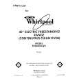 WHIRLPOOL RF4400XLW4 Parts Catalog WHIRLPOOL RF4400XLW4 Parts Catalog