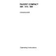 AEG Favorit Compact 300 Owners Manual AEG Favorit Compact 300 Owners Manual