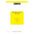 ZANUSSI ZAN TD 4110 F Owners Manual ZANUSSI ZAN TD 4110 F Owners Manual
