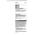 SONY BM21 Owners Manual SONY BM21 Owners Manual
