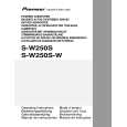 PIONEER S-W250S/MYSXTW5 Owners Manual PIONEER S-W250S/MYSXTW5 Owners Manual