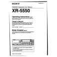 SONY XR-5550 Owners Manual SONY XR-5550 Owners Manual