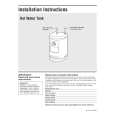 WHIRLPOOL GHWT160JXX0 Installation Manual WHIRLPOOL GHWT160JXX0 Installation Manual