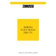 ZANUSSI ZBN731B Owners Manual ZANUSSI ZBN731B Owners Manual
