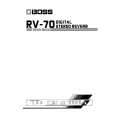 BOSS RV-70 Owners Manual BOSS RV-70 Owners Manual