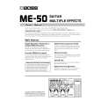 BOSS ME-50 Owners Manual BOSS ME-50 Owners Manual