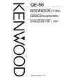 KENWOOD GE56 Owners Manual KENWOOD GE56 Owners Manual