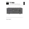 NAD T765 Owners Manual NAD T765 Owners Manual