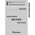 PIONEER KEH-P1010 Owners Manual PIONEER KEH-P1010 Owners Manual