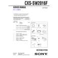 SONY CXSSW2016F Service Manual SONY CXSSW2016F Service Manual