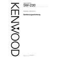 KENWOOD SM-230 Owners Manual KENWOOD SM-230 Owners Manual